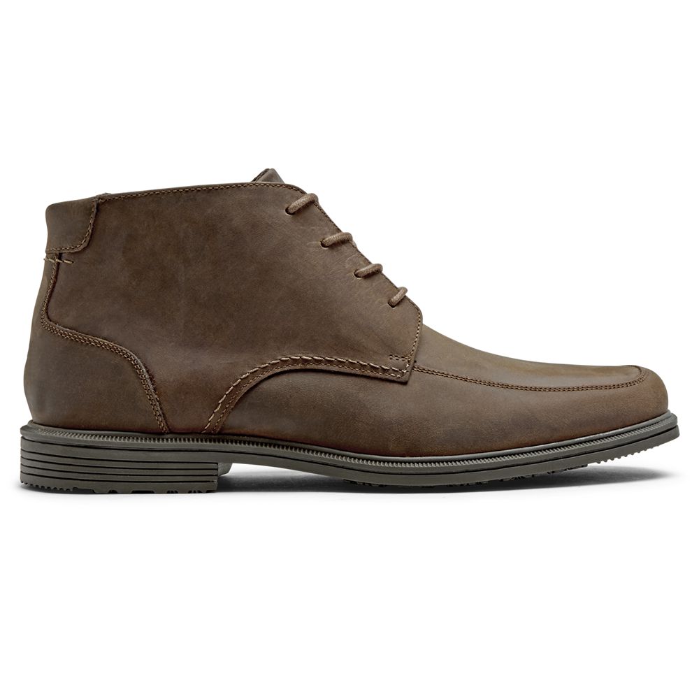 Chukka Boots Homem Rockport Taylor Waterproof Chocolate,Portugal GVUPB-3960